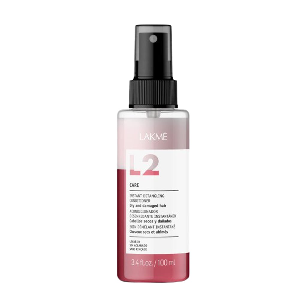 Двофазний незмивний спрей-кондиціонер Lakme L2 Care Instant Detangling Conditioner для сухого та пошкодженого волосся, 100 мл